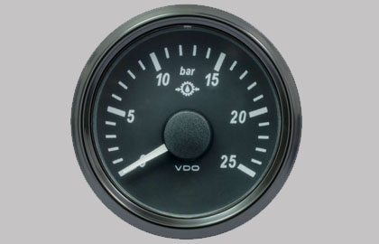 SingleViu Gear Oil Pressure Gauge 25Bar